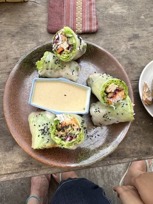 Spring rolls   at The Fisherman Vegan Restaurant   in Hoi An