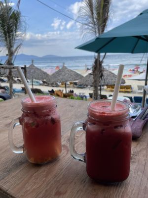 Fresh juices - The Fisherman Vegan Restaurant, An Bang Beach, Hoi An  at The Fisherman Vegan Restaurant   in Hoi An