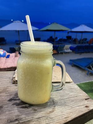 Fresh banana juice - The Fisherman Vegan Restaurant, An Bang Beach, Hoi An  at The Fisherman Vegan Restaurant   in Hoi An