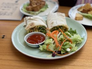 Breakfast burrito - The Fisherman Vegan Restaurant, An Bang Beach, Hoi An  at The Fisherman Vegan Restaurant   in Hoi An