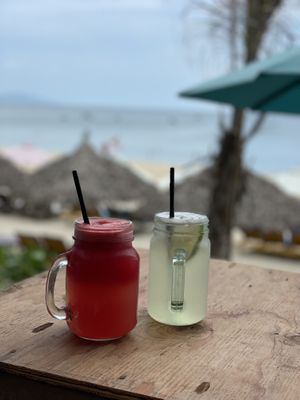 Fresh juices - The Fisherman Vegan Restaurant, An Bang Beach, Hoi An  at The Fisherman Vegan Restaurant   in Hoi An