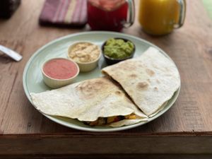 Quesadilla - The Fisherman Vegan Restaurant, An Bang Beach, Hoi An  at The Fisherman Vegan Restaurant   in Hoi An