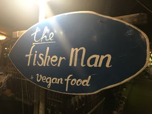 happy vibes   at The Fisherman Vegan Restaurant   in Hoi An