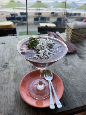 Chocolate mouse (more like a sorbet)  at The Fisherman Vegan Restaurant   in Hoi An