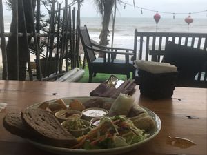 Mixed starter plate  at The Fisherman Vegan Restaurant   in Hoi An