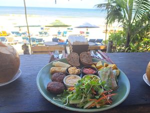 Like the food! All vegan and what a view at The Fisherman Vegan Restaurant   in Hoi An