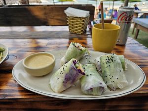 Fresh Spring Rolls at The Fisherman Vegan Restaurant   in Hoi An