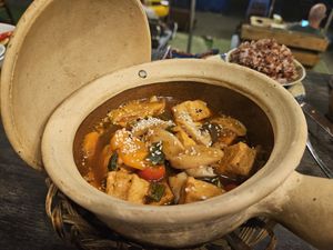Tofu and Tomato at The Fisherman Vegan Restaurant   in Hoi An