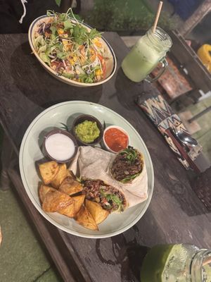 Summer salad & Mexican wrap   at The Fisherman Vegan Restaurant   in Hoi An