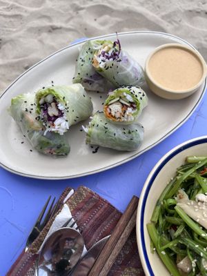 Spring rolls   at The Fisherman Vegan Restaurant   in Hoi An