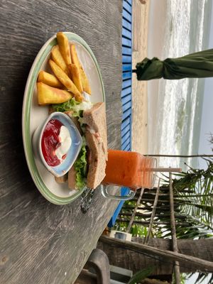 Vegan ham and cheese sandwich, delish!  at The Fisherman Vegan Restaurant   in Hoi An