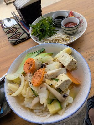 Pho at The Fisherman Vegan Restaurant   in Hoi An