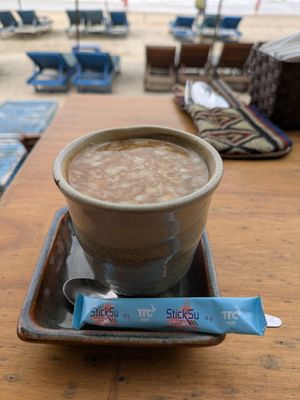 Coconut Coffee at The Fisherman Vegan Restaurant   in Hoi An