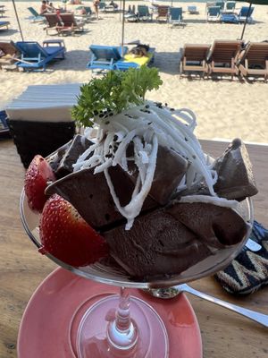 Vegan chocolate ice cream   at The Fisherman Vegan Restaurant   in Hoi An