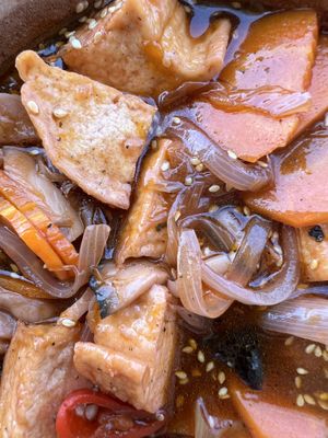 Braised tofu ! Excellent   at The Fisherman Vegan Restaurant   in Hoi An