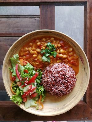 curry with brown rice at The Fisherman Vegan Restaurant   in Hoi An