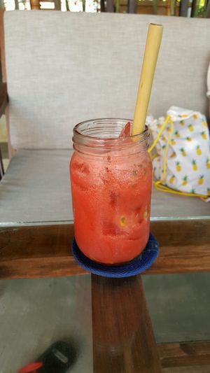 passion fruit watermelon juice at The Fisherman Vegan Restaurant   in Hoi An