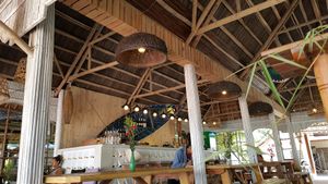inside the restaurant at The Fisherman Vegan Restaurant   in Hoi An