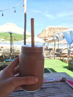 Choco coco smoothie at The Fisherman Vegan Restaurant   in Hoi An