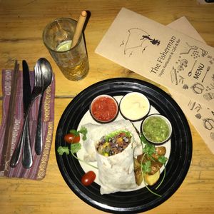 The mexican dinner at The Fisherman Vegan Restaurant   in Hoi An