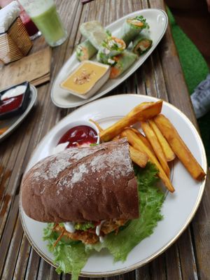 Vegan Sandwitch with Vegan Mayo at The Fisherman Vegan Restaurant   in Hoi An