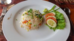 Khao Phad Phak at Chantara Restaurant in Surat Thani