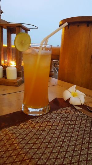 Ice Tea Lemon at Chantara Restaurant in Surat Thani