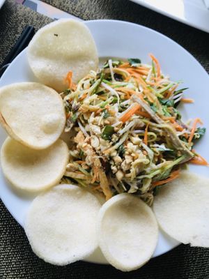Mango Salad at Phong Nha Vegan in Phong Nha