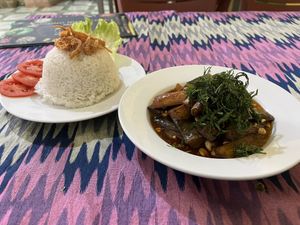 Eggplant curry  at Phong Nha Vegan in Phong Nha
