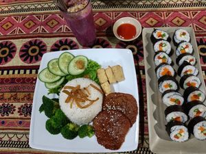 And sushi at Phong Nha Vegan in Phong Nha