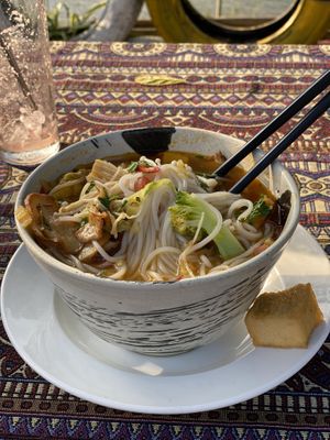 Thai soup very yummy!   at Phong Nha Vegan in Phong Nha