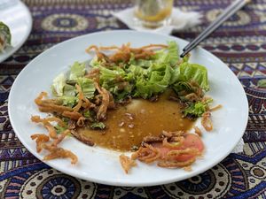 Salad that was too salty so could not finish it    at Phong Nha Vegan in Phong Nha