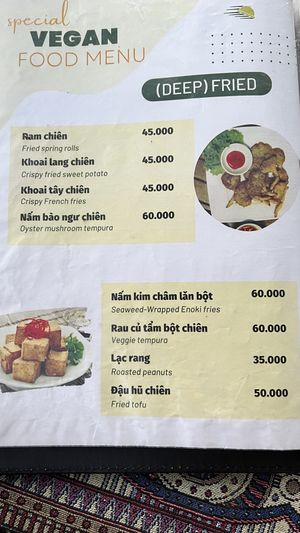 Menu May 2024  at Phong Nha Vegan in Phong Nha