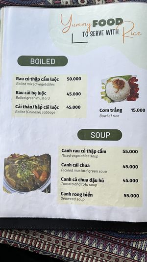 Menu May 2024  at Phong Nha Vegan in Phong Nha