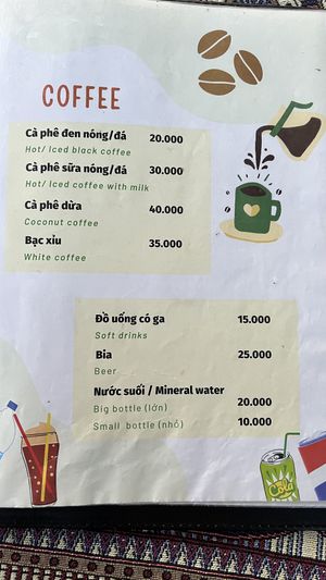 Menu May 2024  at Phong Nha Vegan in Phong Nha