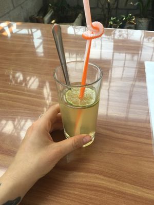 lemon juice at Phong Nha Vegan in Phong Nha