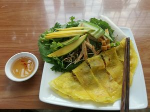 Banh Xeo at Phong Nha Vegan in Phong Nha