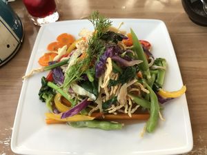 Fresh vegetables  at Phong Nha Vegan in Phong Nha