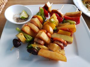 Grilled vegetables at Phong Nha Vegan in Phong Nha