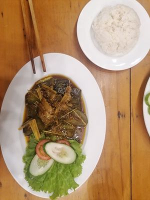 Eggplant at Bamboo Chopsticks in Phong Nha