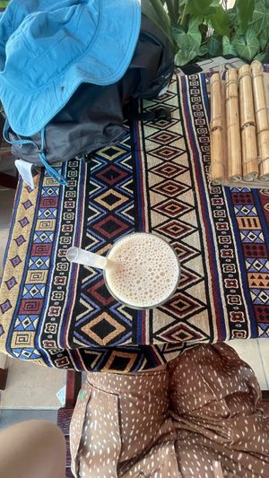 banana smoothie   at Bamboo Chopsticks in Phong Nha