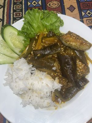 Eggplant tatse  at Bamboo Chopsticks in Phong Nha