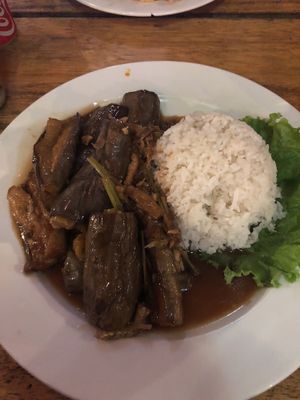 Eggplant curry at Bamboo Chopsticks in Phong Nha