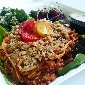 Zoodles Marinara at MuuRaw Vegan in Charlotte