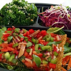 Veggie Pizza at MuuRaw Vegan in Charlotte