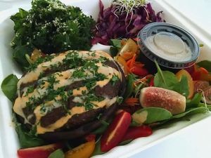 Stuffed Bella at MuuRaw Vegan in Charlotte