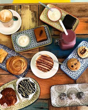 Wide range of vegan sweets available at Cafe 435 in Pascoe Vale