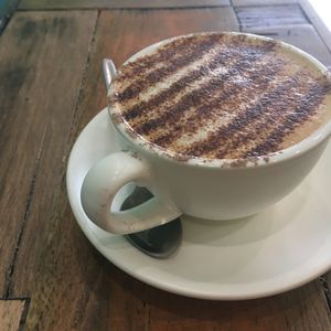 Cappuccino  at Cafe 435 in Pascoe Vale