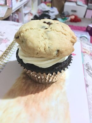 Cookie cupcake inception from Cafe 435, it was amazing! at Cafe 435 in Pascoe Vale