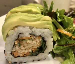 Vegan sushi  at Milwaukee Cafe in Biarritz